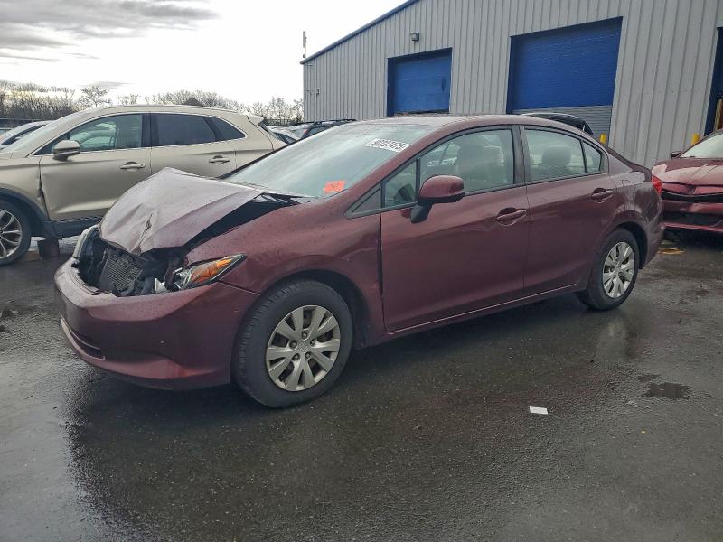 Photo 1 from auction – 2012 HONDA CIVIC LX with VIN 2HGFB2F5XCH582709