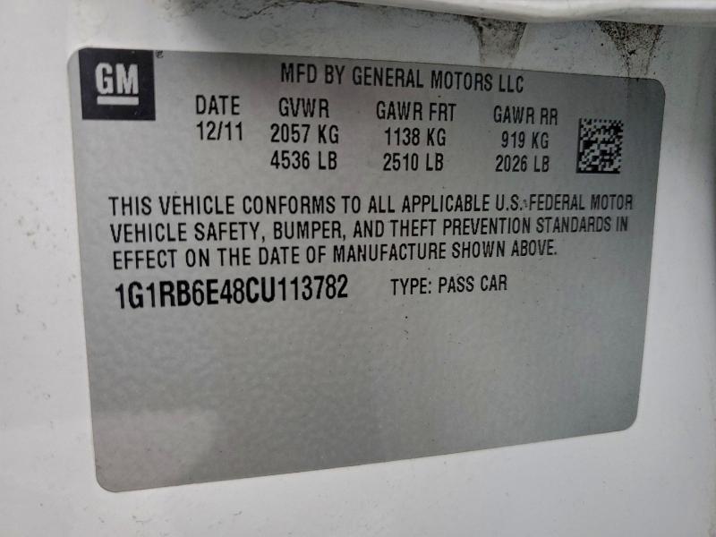 Фото 14 с аукциона – 2012 CHEVROLET VOLT с VIN 1G1RB6E48CU113782