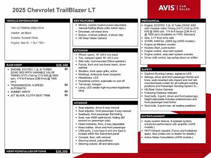 Photo 12 from auction – 2025 CHEVROLET TRAILBLAZE with VIN KL79MRSL3SB216744