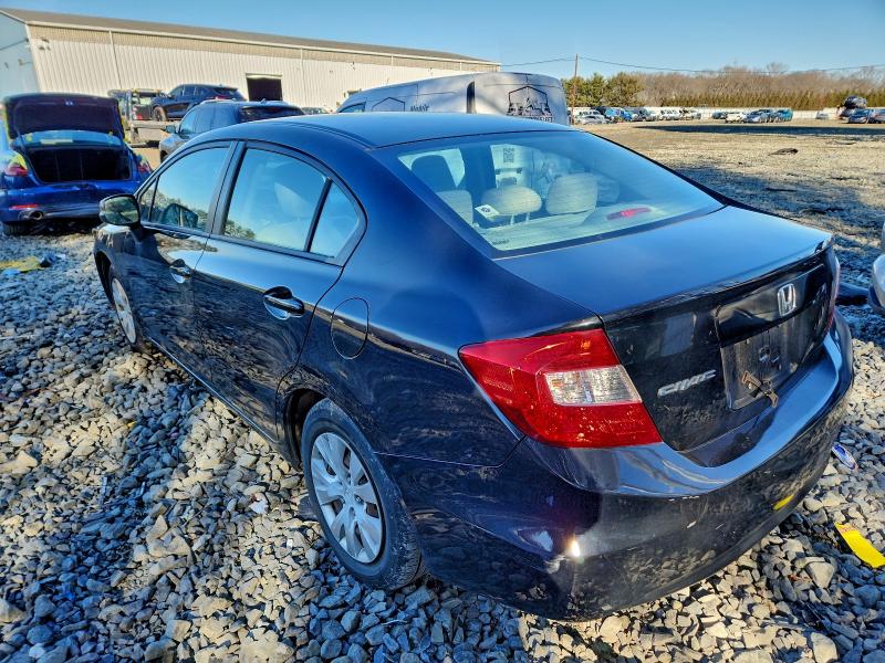 Photo 2 from auction – 2012 HONDA CIVIC LX with VIN 19XFB2F53CE385004