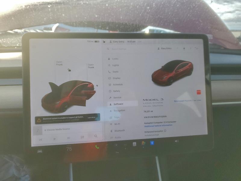 Photo 9 from auction – 2018 TESLA MODEL 3 with VIN 5YJ3E1EB0JF112699