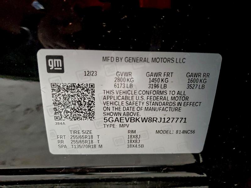 Photo 14 from auction – 2024 BUICK ENCLAVE PR with VIN 5GAEVBKW8RJ127771