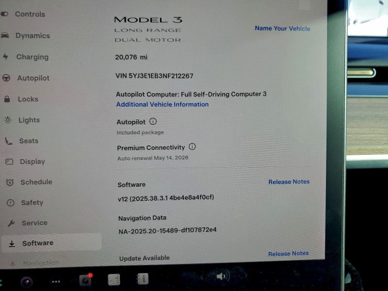 Photo 9 from auction – 2022 TESLA MODEL 3 with VIN 5YJ3E1EB3NF212267