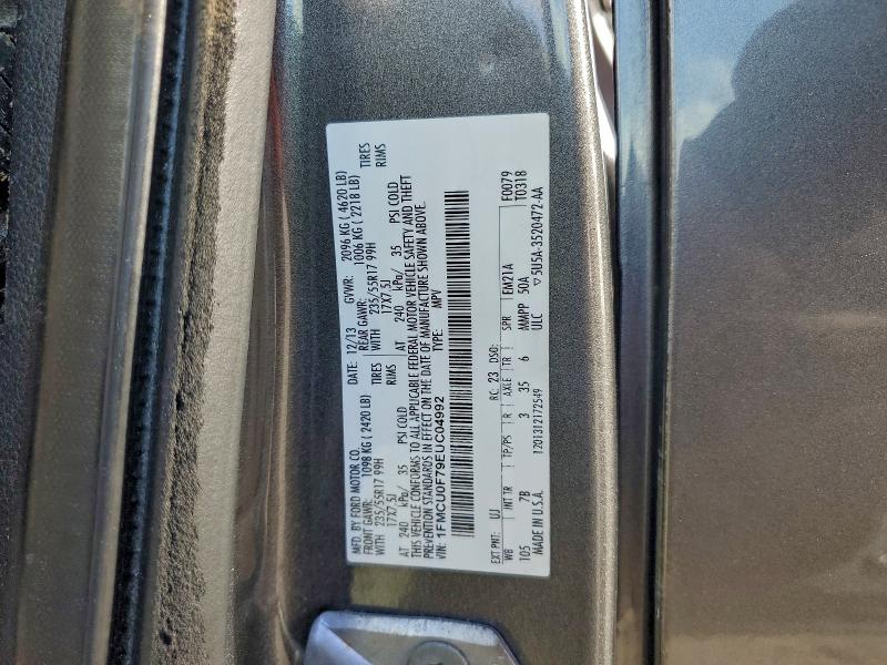 Photo 14 from auction – 2014 FORD ESCAPE S with VIN 1FMCU0F79EUC04992
