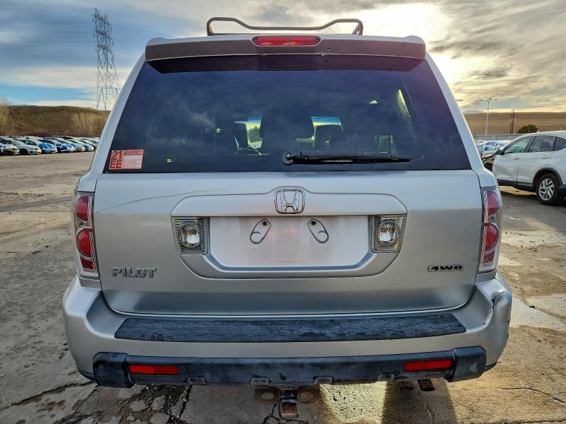 Photo 6 from auction – 2006 HONDA PILOT EX with VIN 2HKYF18556H507639