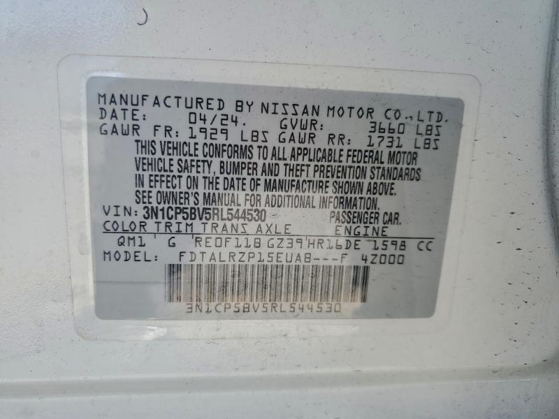 Photo 14 from auction – 2024 NISSAN KICKS S with VIN 3N1CP5BV5RL544530