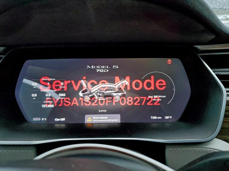 Photo 9 from auction – 2015 TESLA MODEL S 70 with VIN 5YJSA1S20FF082722