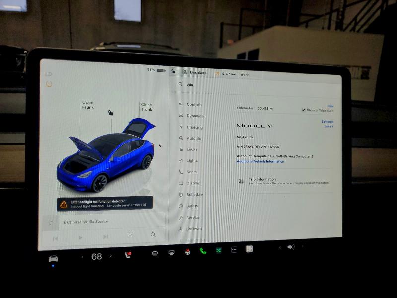Photo 9 from auction – 2023 TESLA MODEL Y with VIN 7SAYGDEE2PA092556