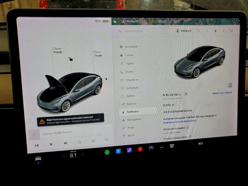 Photo 9 from auction – 2021 TESLA MODEL 3 with VIN 5YJ3E1EAXMF922143