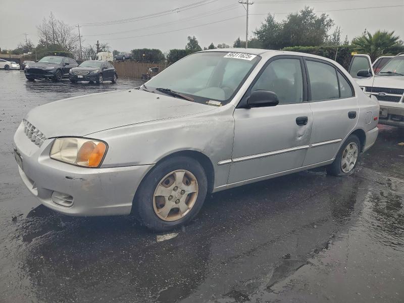 HYUNDAI ACCENT GL 2001 with VIN KMHCG45C41U196338 - Photo from auction