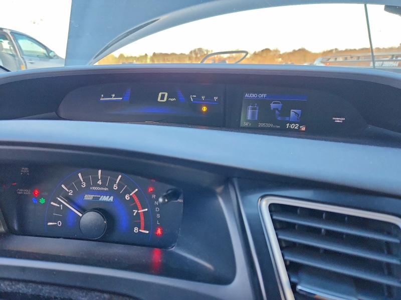 Photo 9 from auction – 2013 HONDA CIVIC HYBR with VIN 19XFB4F29DE201851