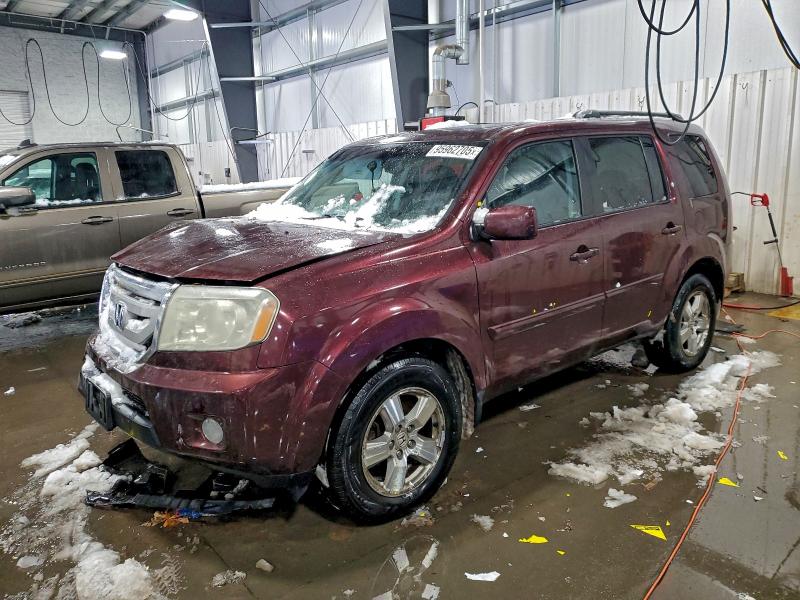 HONDA PILOT EXLN 2011 with VIN 5FNYF4H76BB033146 - Photo from auction