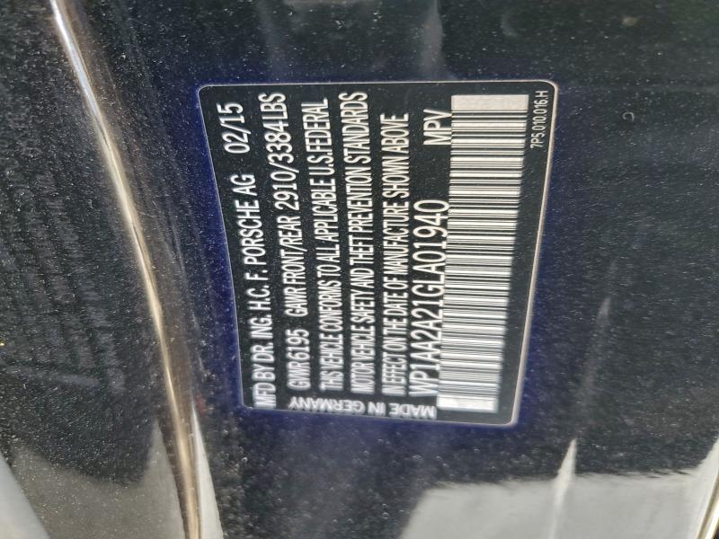 Photo 14 from auction – 2016 PORSCHE CAYENNE with VIN WP1AA2A21GLA01940