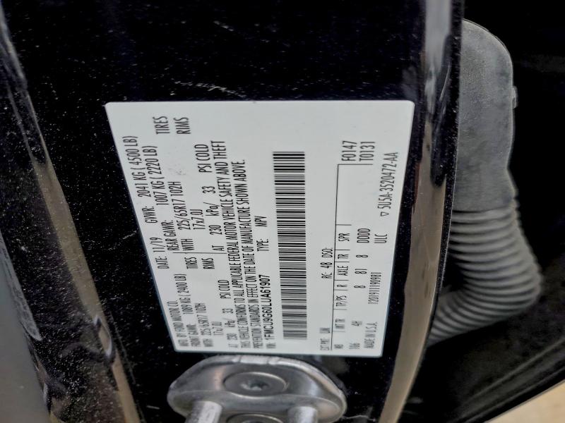 Photo 14 from auction – 2020 FORD ESCAPE SE with VIN 1FMCU9G60LUA61907