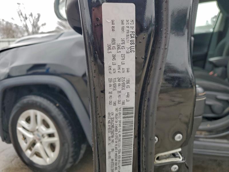 Photo 14 from auction – 2018 JEEP COMPASS SP with VIN 3C4NJCAB5JT502740