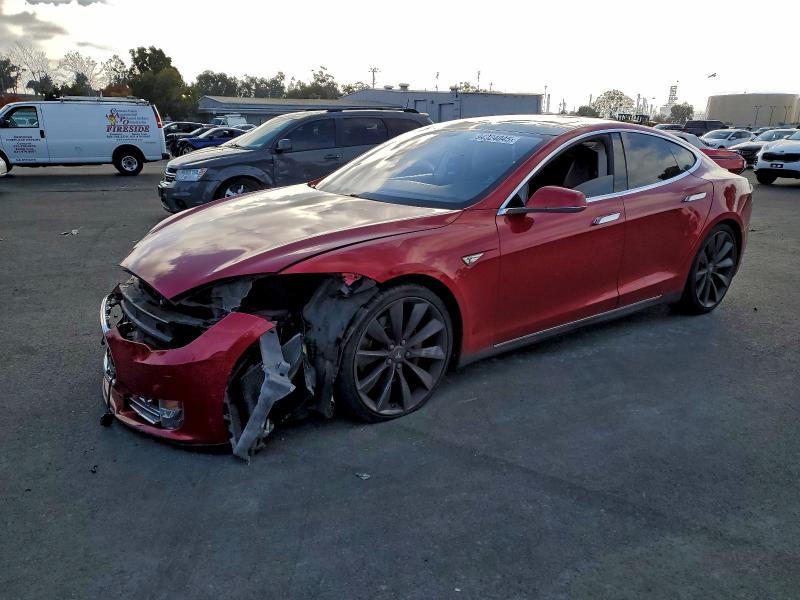 TESLA MODEL S 2014 with VIN 5YJSA1H1XEFP41256 - Photo from auction