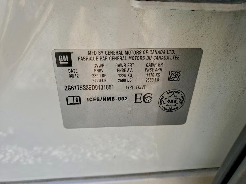 Photo 10 from auction – 2013 CADILLAC XTS PREMIU with VIN 2G61T5S35D9131861