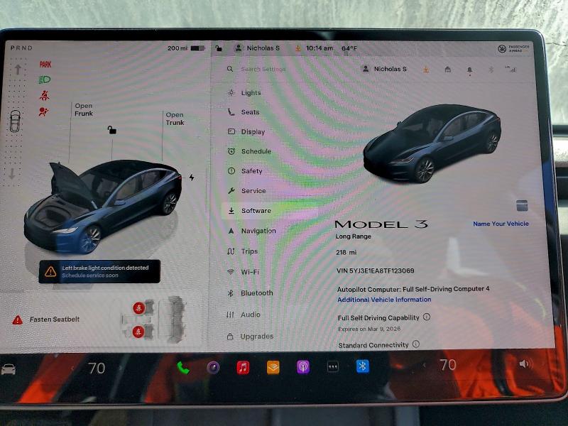 Photo 9 from auction – 2026 TESLA MODEL 3 with VIN 5YJ3E1EA8TF123069