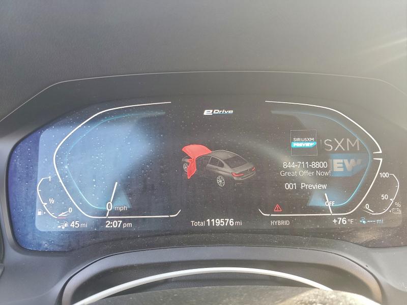 Photo 9 from auction – 2021 BMW 330E with VIN 3MW5P7J08M8B85173