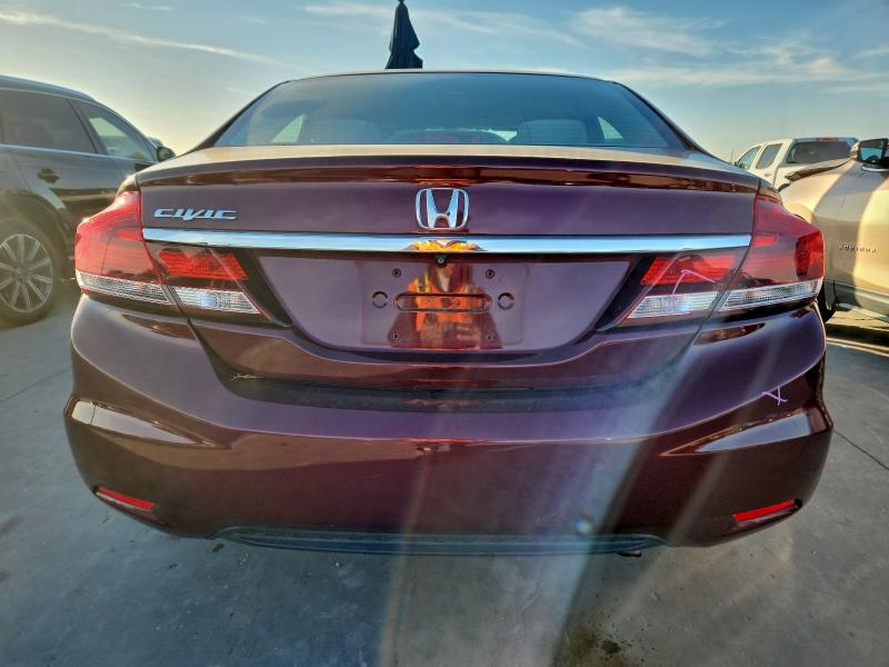Photo 6 from auction – 2013 HONDA CIVIC LX with VIN 19XFB2F50DE007966