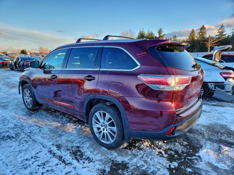 Photo 2 from auction – 2016 TOYOTA HIGHLANDER with VIN 5TDJKRFH0GS228698