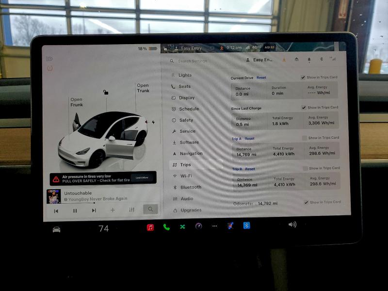 Photo 9 from auction – 2024 TESLA MODEL Y with VIN 7SAYGDEE1RA258116