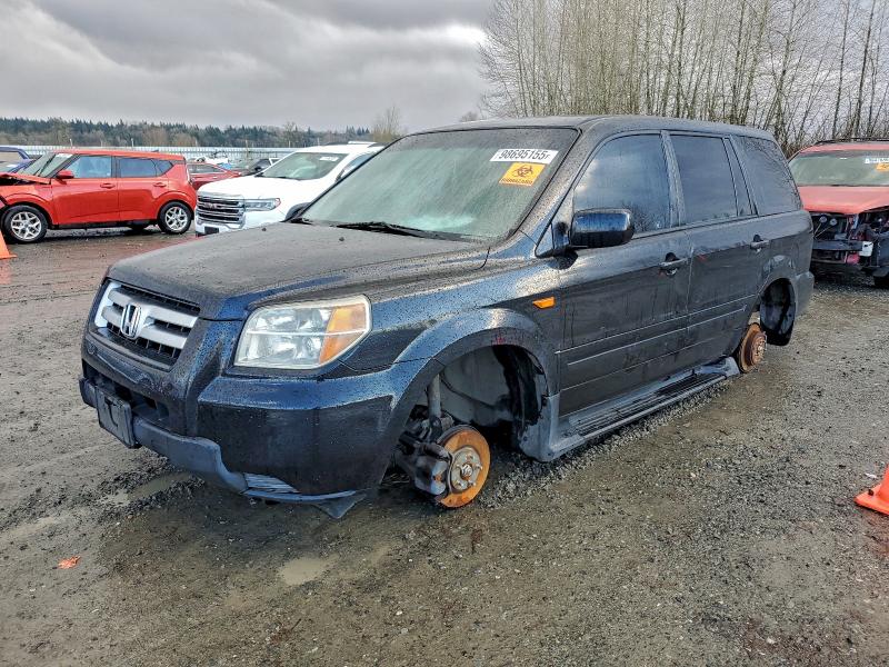 HONDA PILOT LX 2006 with VIN 2HKYF18116H555930 - Photo from auction