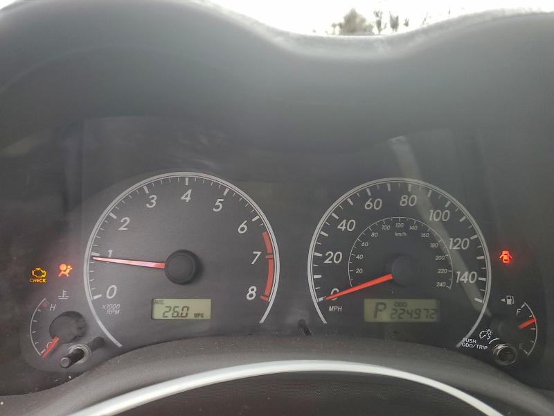 Photo 9 from auction – 2009 TOYOTA COROLLA BA with VIN 1NXBU40E09Z076559