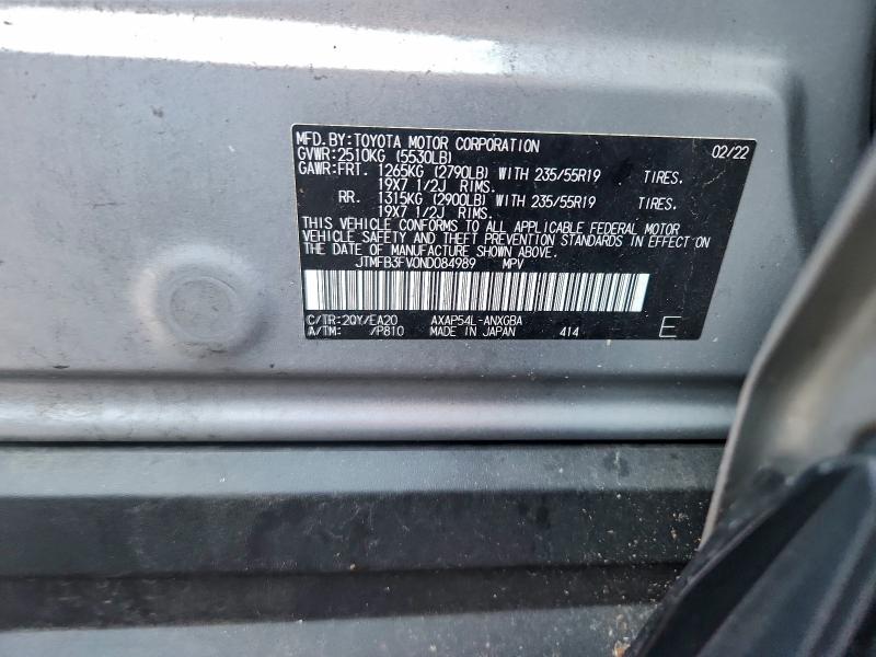 Photo 14 from auction – 2022 TOYOTA RAV4 PRIME with VIN JTMFB3FV0ND084989