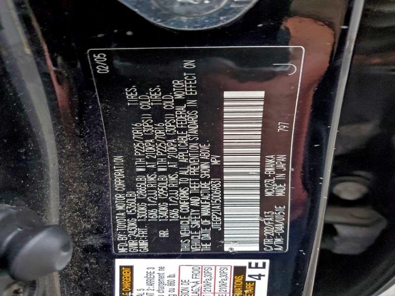Foto 14 de la subasta – 2005 TOYOTA HIGHLANDER con VIN JTEGP21A150069831