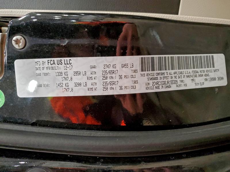 Photo 14 from auction – 2018 CHRYSLER PACIFICA T with VIN 2C4RC1EG6JR155329