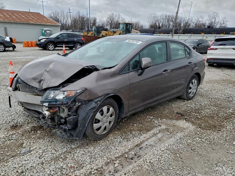 HONDA CIVIC LX 2013 with VIN 19XFB2F59DE255374 - Photo from auction