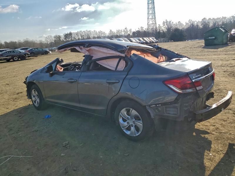Photo 2 from auction – 2013 HONDA CIVIC LX with VIN 2HGFB2F50DH581652