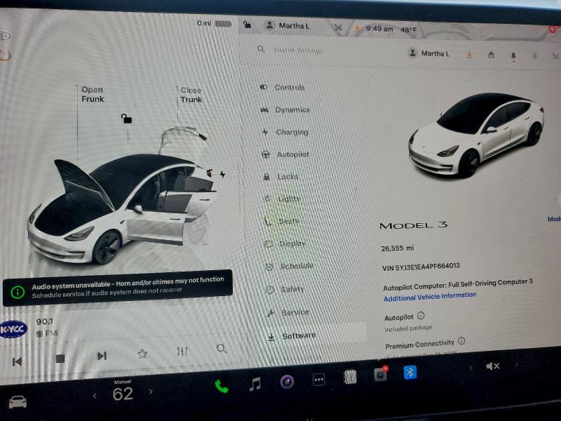 Photo 9 from auction – 2023 TESLA MODEL 3 with VIN 5YJ3E1EA4PF664013