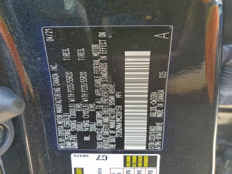 Photo 14 from auction – 2021 LEXUS RX 350 with VIN 2T2HZMAA1MC208158