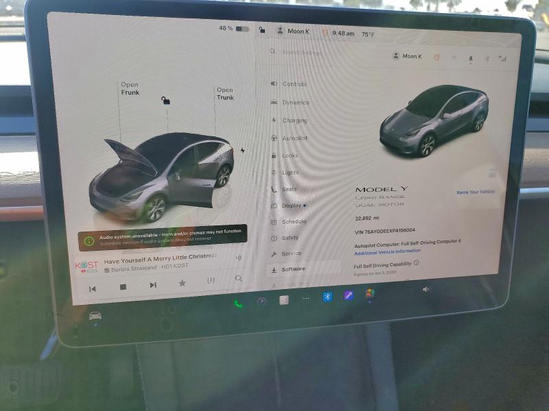 Photo 9 from auction – 2023 TESLA MODEL Y with VIN 7SAYGDEEXPA156004