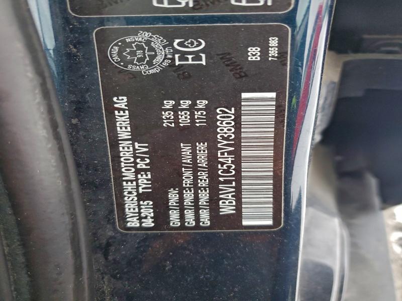 Photo 14 from auction – 2015 BMW X1 XDRIVE2 with VIN WBAVL1C54FVY38602