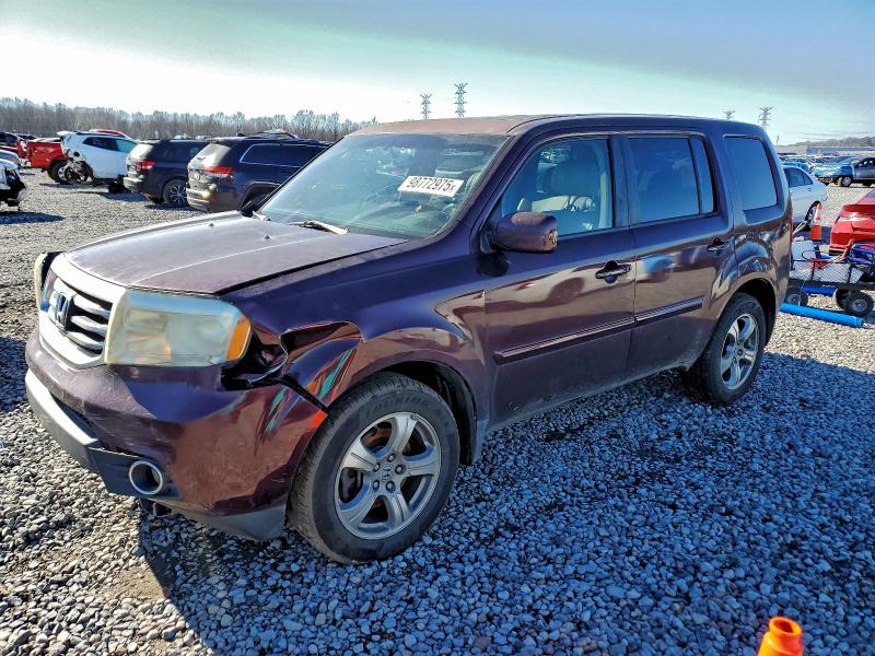 HONDA PILOT EXL 2014 with VIN 5FNYF3H55EB005349 - Photo from auction