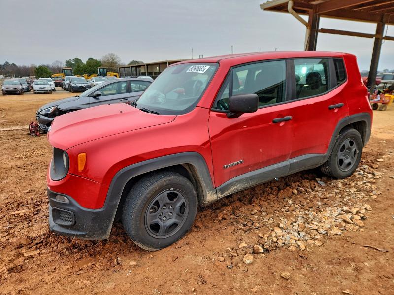 JEEP RENEGADE S 2017 with VIN ZACCJAAB2HPF91552 - Photo from auction