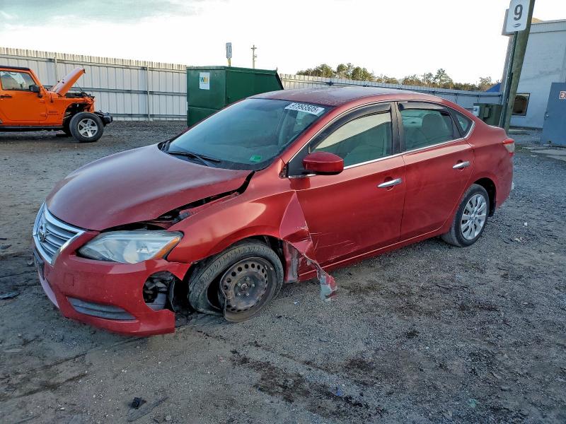 NISSAN SENTRA S 2014 with VIN 3N1AB7AP0EY272745 - Photo from auction