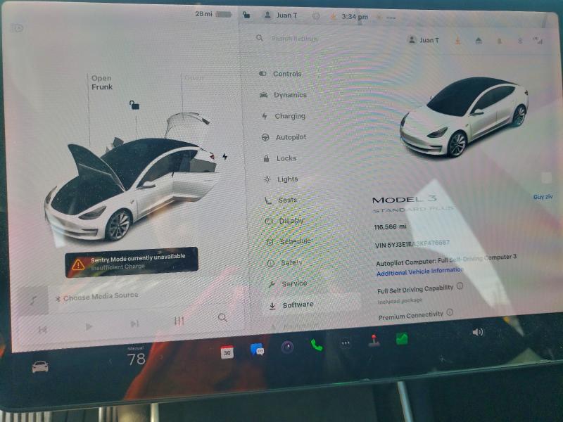 Photo 9 from auction – 2019 TESLA MODEL 3 with VIN 5YJ3E1EA3KF476687
