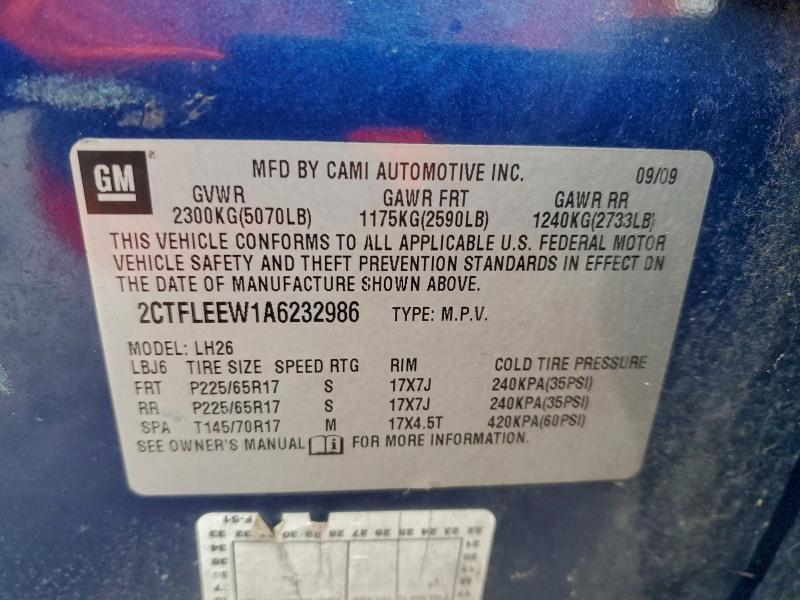 Photo 14 from auction – 2010 GMC TERRAIN SL with VIN 2CTFLEEW1A6232986