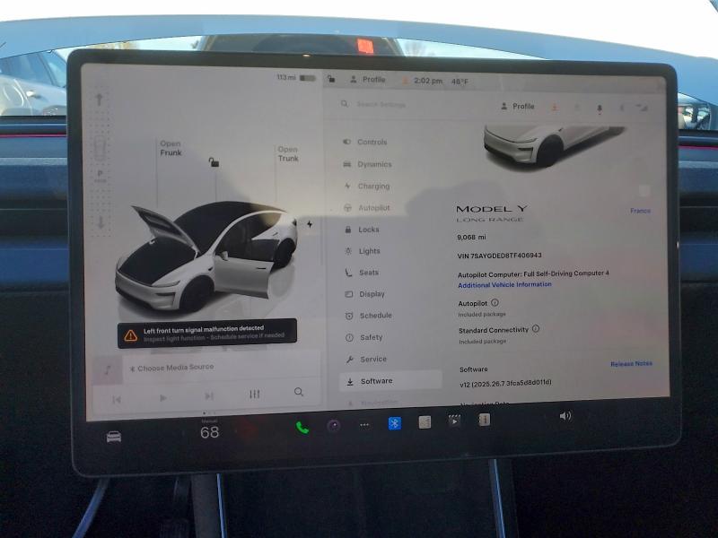 Фото 9 с аукциона – 2026 TESLA MODEL Y с VIN 7SAYGDED8TF406943