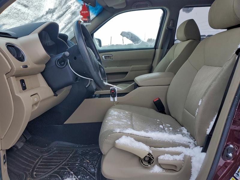 Photo 7 from auction – 2012 HONDA PILOT LX with VIN 5FNYF4H26CB031290