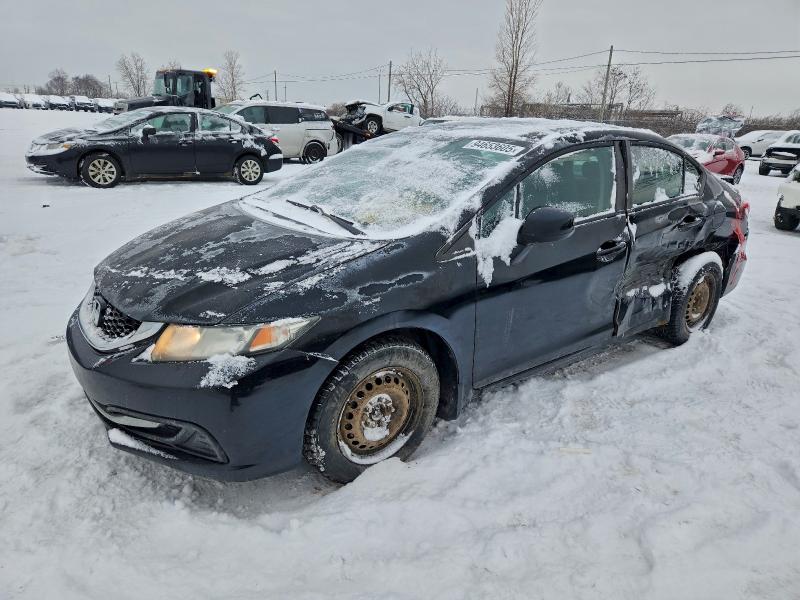 HONDA CIVIC LX 2013 with VIN 2HGFB2E57DH015487 - Photo from auction