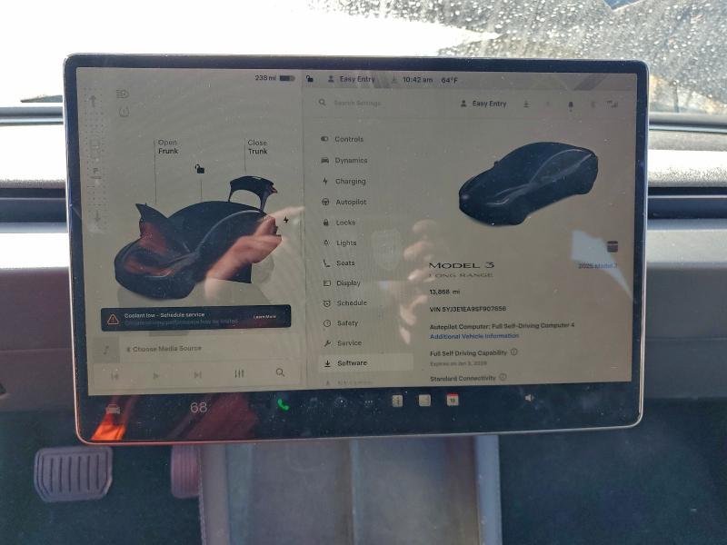 Photo 9 from auction – 2025 TESLA MODEL 3 with VIN 5YJ3E1EA9SF907856