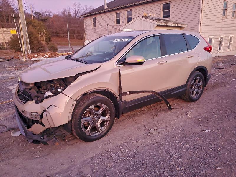 HONDA CR-V EX 2019 with VIN 2HKRW2H55KH613593 - Photo from auction
