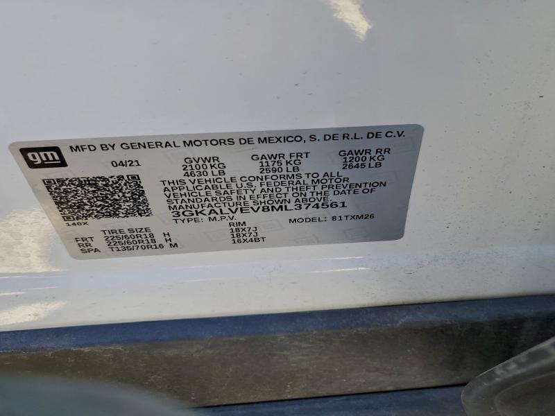 Photo 14 from auction – 2021 GMC TERRAIN SL with VIN 3GKALVEV8ML374561