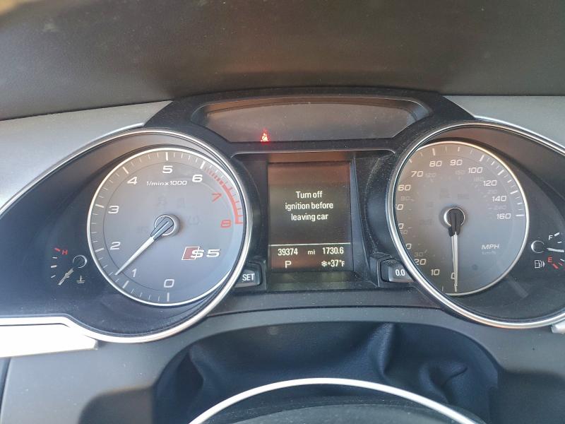 Photo 9 from auction – 2015 AUDI S5 PREMIUM with VIN WAUCGAFH9FN012782