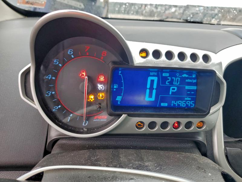 Photo 9 from auction – 2013 CHEVROLET SONIC RS with VIN 1G1JG6SB2D4138289